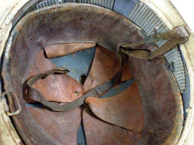 French WWI Medic Model 1915 Adrian Helmet — image 9