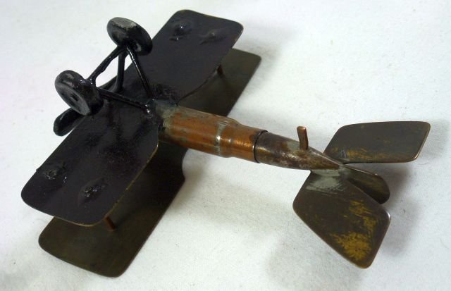 WWI Trench Art Biplane — image 5