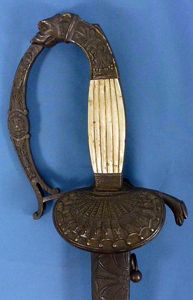 French Restoration Period Dog Pommel Sword