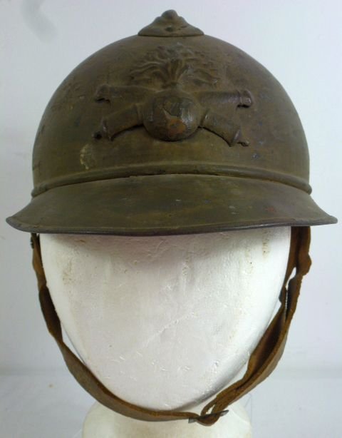 WWI French Artillery Adrian Helmet — image 2