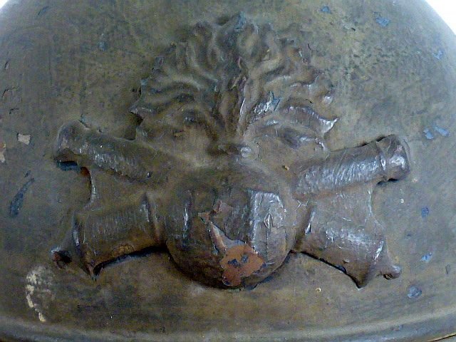 WWI French Artillery Adrian Helmet — image 3