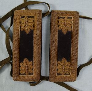 Pair Indian Wars Army Staff Major's Shoulder Straps