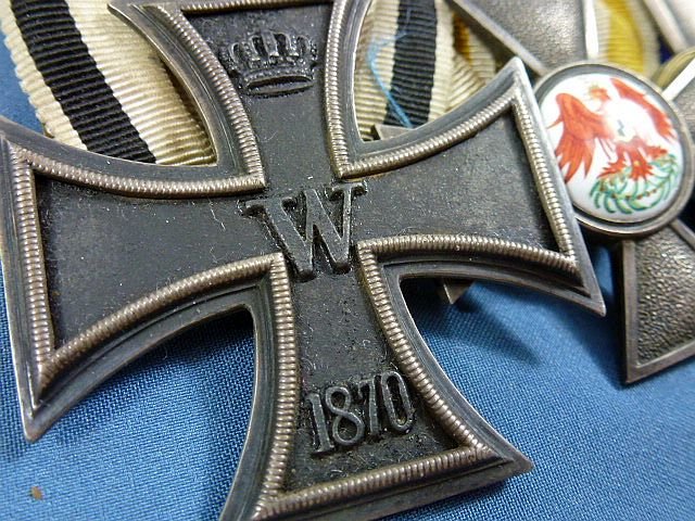Franco Prussian War Six Place Bar with 1870 Iron Cross — image 2