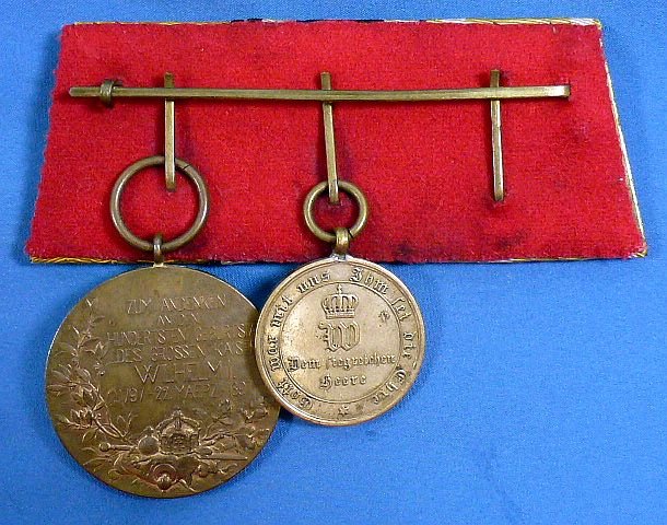 Franco Prussian War Three Place Medal Mount — image 2
