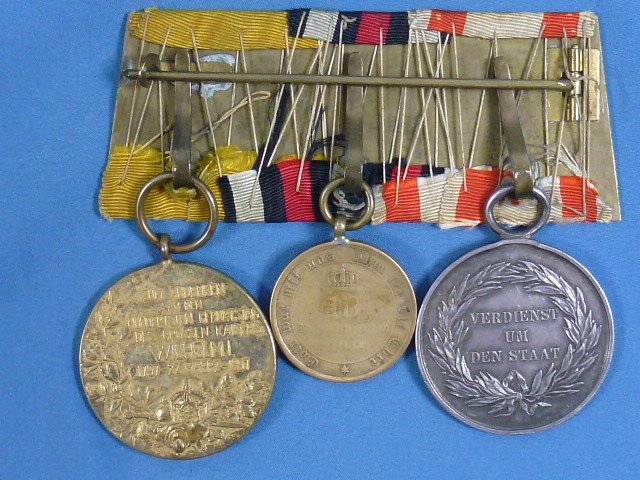 Franco Prussian War Three Place Medal Mount — image 2
