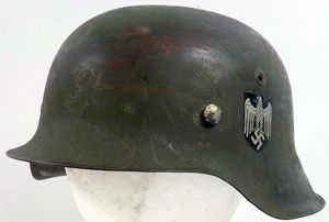 Army M42 Single Decal Combat Helmet