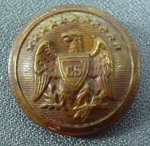 Civil War Confederate Officer 'CS' Shield Button