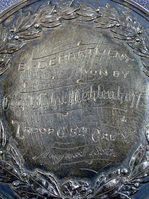 1893 5th Cavalry Carbine Competition Prize Medal — image 3