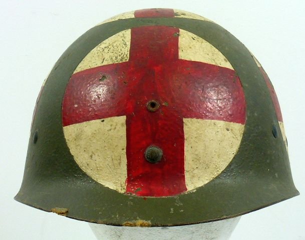 Korean War Five Panel Combat Medic M1 Helmet Liner — image 2
