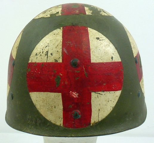 Korean War Five Panel Combat Medic M1 Helmet Liner — image 4