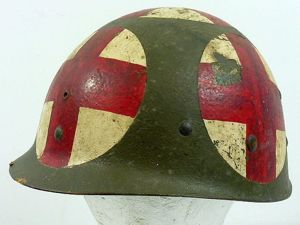 Korean War Five Panel Combat Medic M1 Helmet Liner