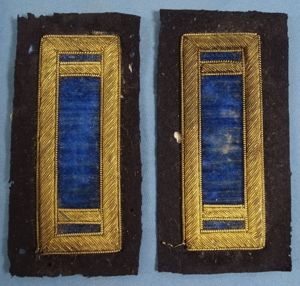 Pair Civil War Infantry Lieutenant's Shoulder Straps