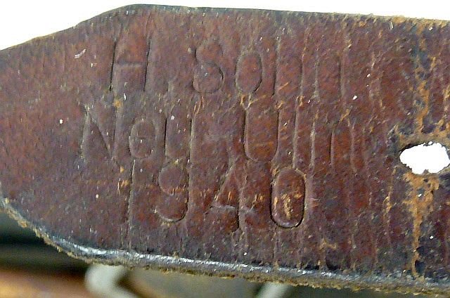 Untouched Waffen SS M40 Single Decal Combat Helmet — image 10