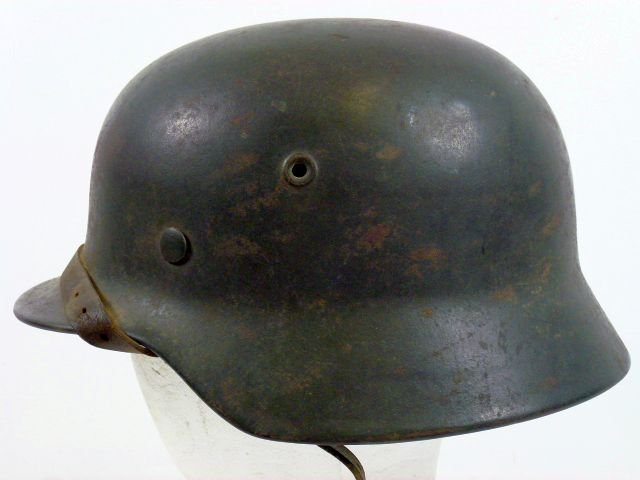 Untouched Waffen SS M40 Single Decal Combat Helmet — image 5