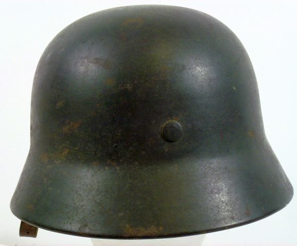 Untouched Waffen SS M40 Single Decal Combat Helmet — image 6
