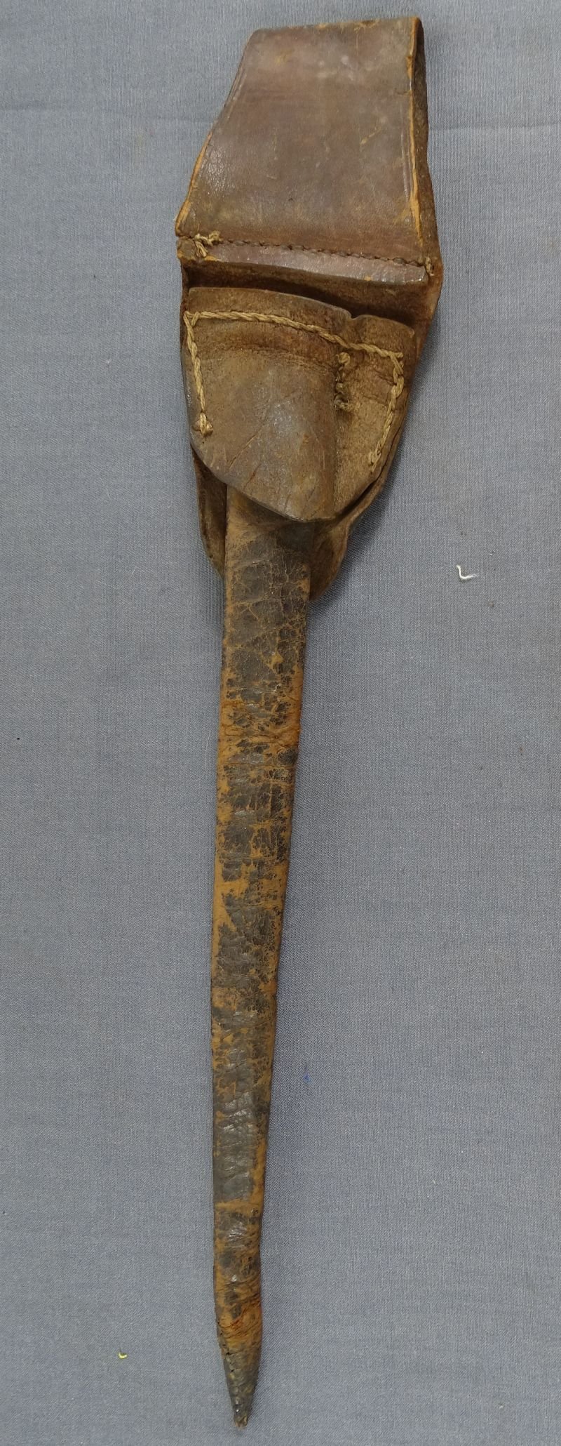 Revolutionary War Fusil or Carbine Bayonet with Scabbard and Frog — image 2