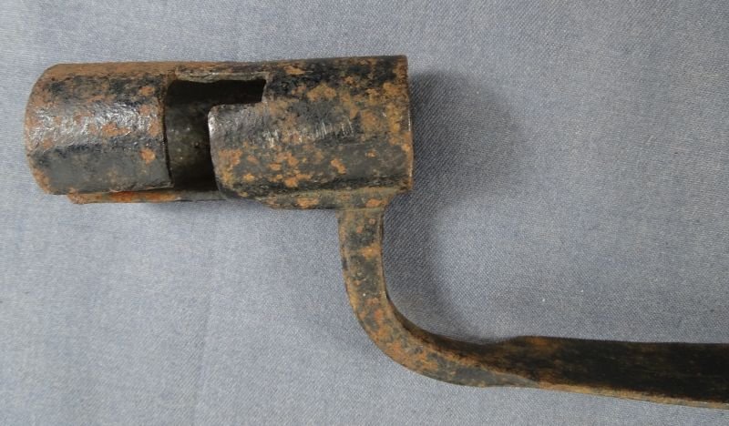 Revolutionary War Fusil or Carbine Bayonet with Scabbard and Frog — image 7