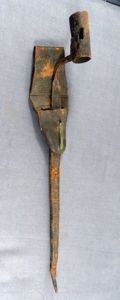 Revolutionary War Fusil or Carbine Bayonet with Scabbard and Frog