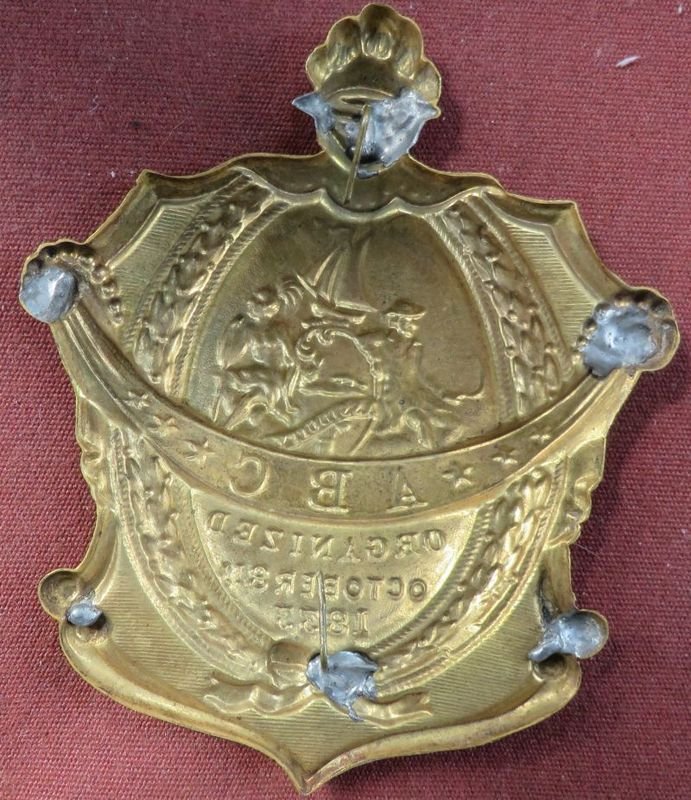 1850's New York Albany Burgesses Corps Cap Badge — image 2