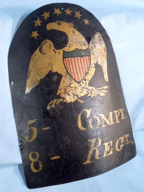 Painted American Tombstone Helmet Plate Circa 1820 — image 2