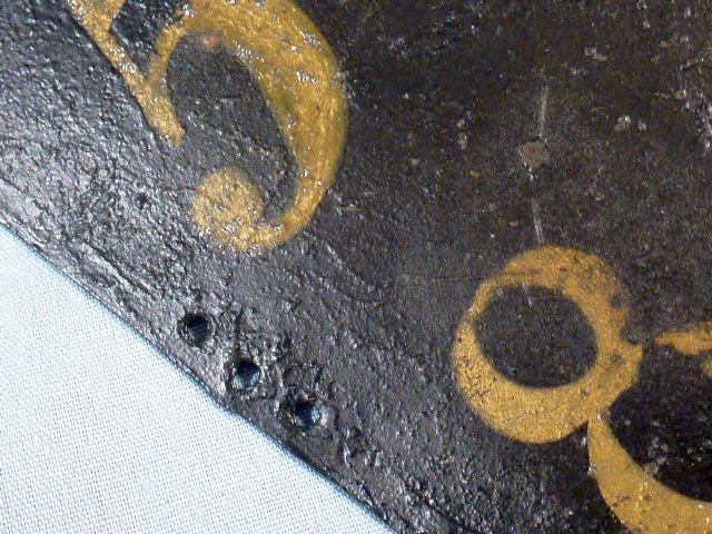 Painted American Tombstone Helmet Plate Circa 1820 — image 5