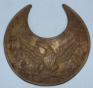 1840's Dragoon Helmet Crescent Eagle Plate