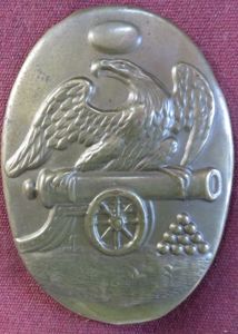 1814 Officer's Artillery Corps Shoulder Belt Plate