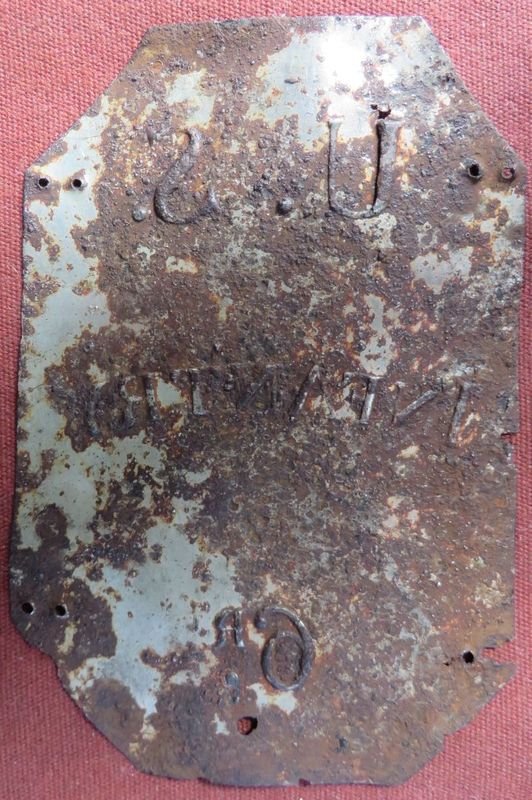 Pattern 1812 6th Infantry Cap Plate — image 2