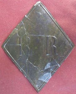 Rare 1812 Regiment of Rifleman Cap Plate