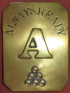 Circa 1850 Artillery Militia Shoulder Belt Plate