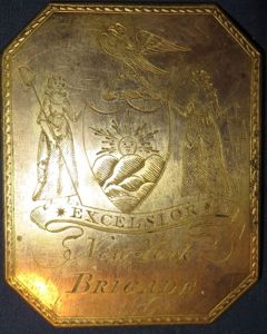 Circa 1795 New York Brigade Cross Belt Plate