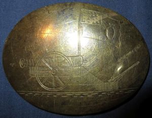 Militia Artillery Cross Belt Plate Circa 1818