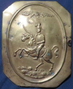 Militia Dragoon Cap Plate Circa 1825