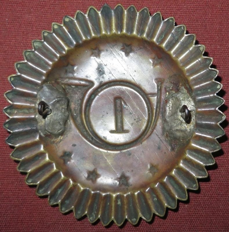 1814 Pattern 1st Rifle Regiment Cap Plate — image 2