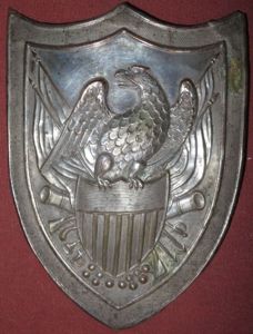 Silvered Militia Cap Plate Circa 1825