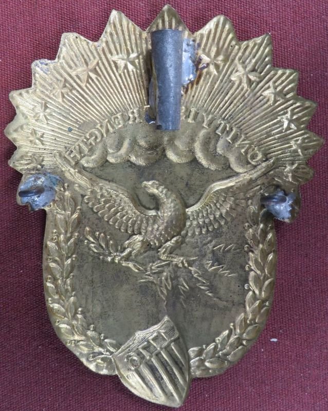 Circa 1825 Militia Cap Plate 'Unity is Strength' — image 2