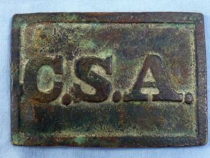 Dug Atlanta Arsenal Style Confederate Belt Plate