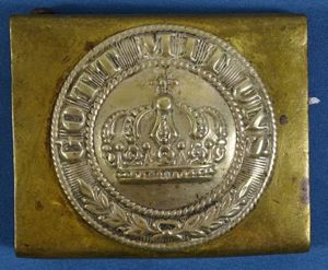 Model 1847 Prussian EM / NCO Brass Belt Buckle