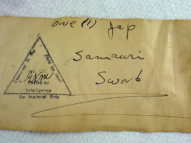 Japanese Kai-Gunto with Capture Tags from Saipan — image 9