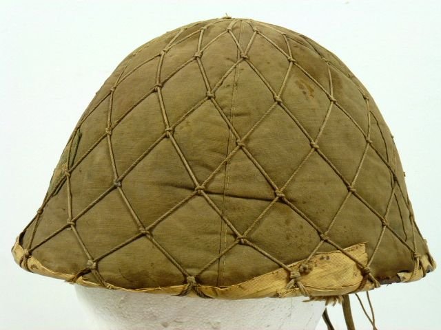 Untouched Japanese Navy Combat Helmet with Cover and Net / Palm — image 2