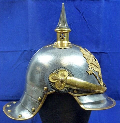 Prussian 1870 Kurassier Officer Pickelhaube Helmet — image 4