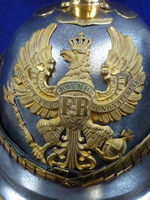 Prussian 1870 Kurassier Officer Pickelhaube Helmet — image 7