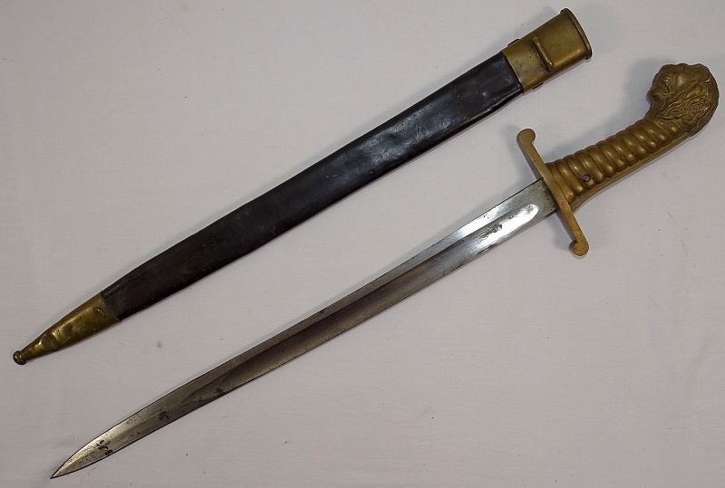 Imperial Bavarian Model 1892 Artillery Lion Head Short Sword by Alexander Coppel — image 3