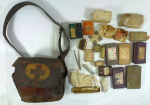 WWII Japanese Medic's Bag 'As Found' with Contents