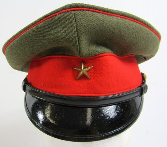 Named WWII Japanese Army Officer Visor Cap — image 3