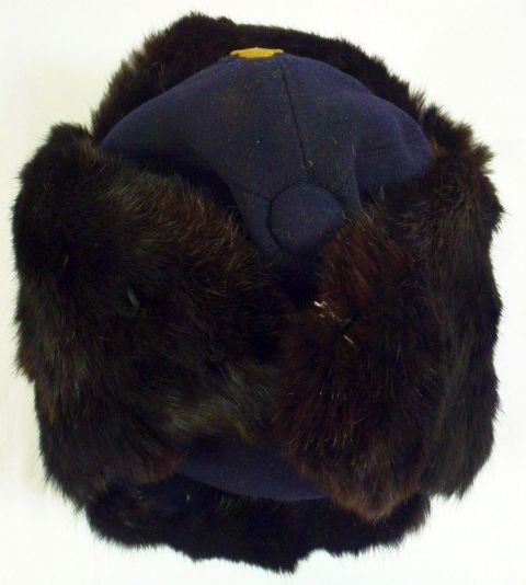 WWII Complete Japanese Navy Fur Winter Cap — image 6