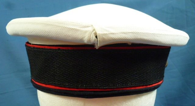 Japanese Navy Medical Officer Red Piped Cap With Case — image 5