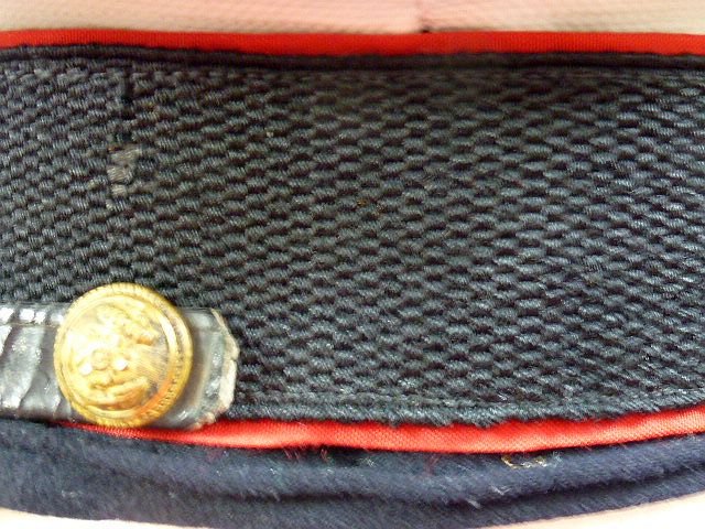 Japanese Navy Medical Officer Red Piped Cap With Case — image 6
