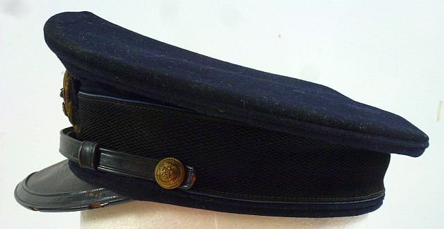 Japanese Navy Aviation Officer Blue Piped Cap — image 5