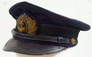 Japanese Navy Aviation Officer Blue Piped Cap
